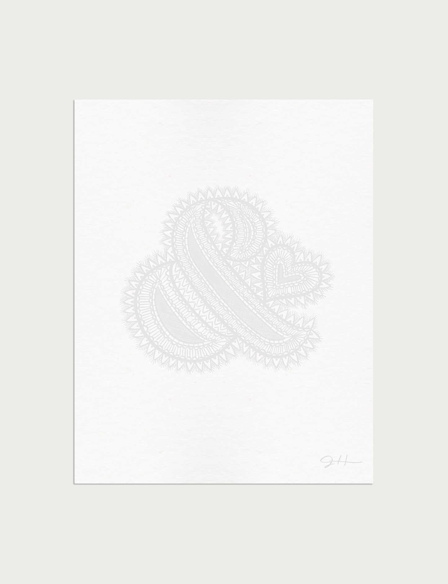 Lace Ampersand Print
