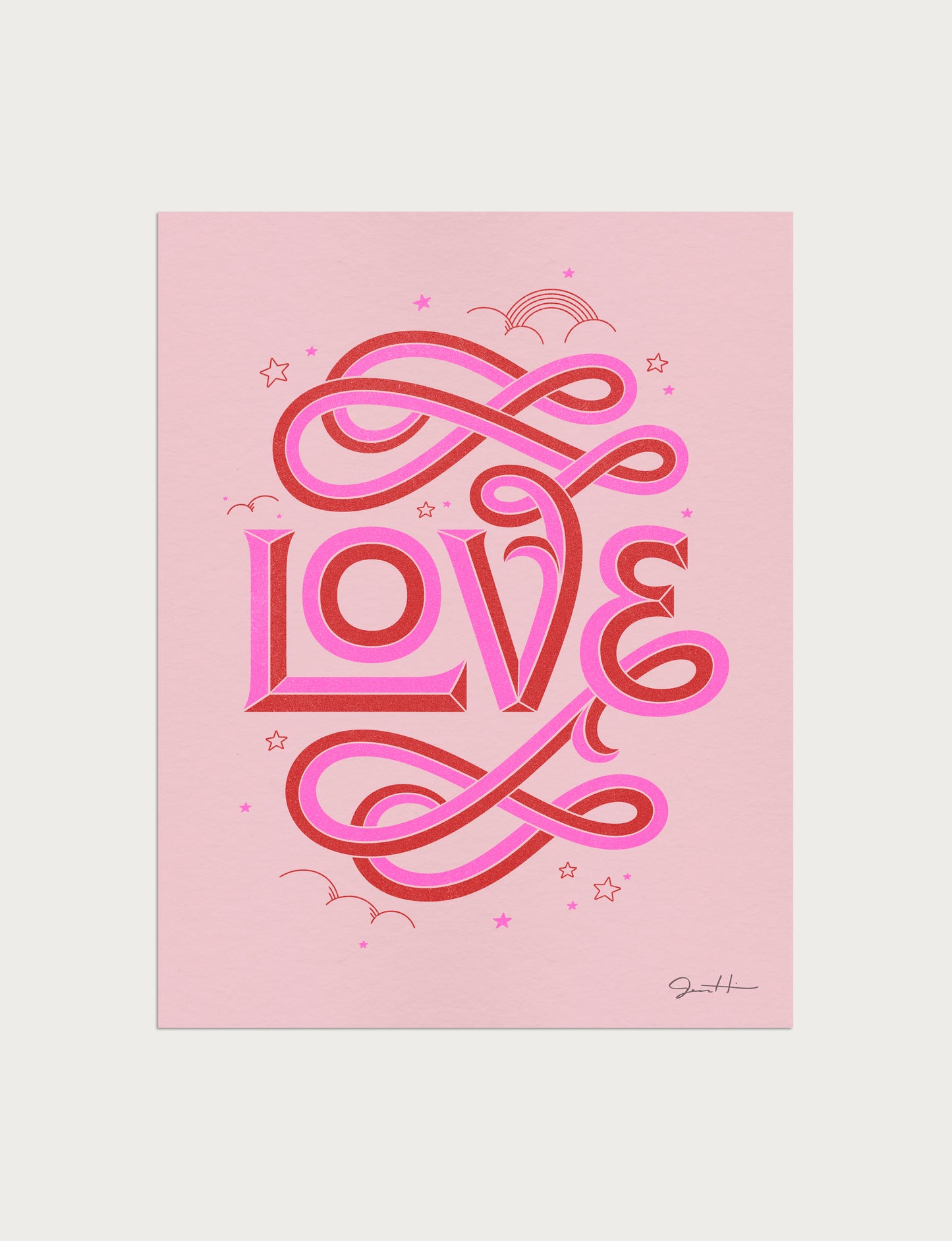 LOVE Riso Print