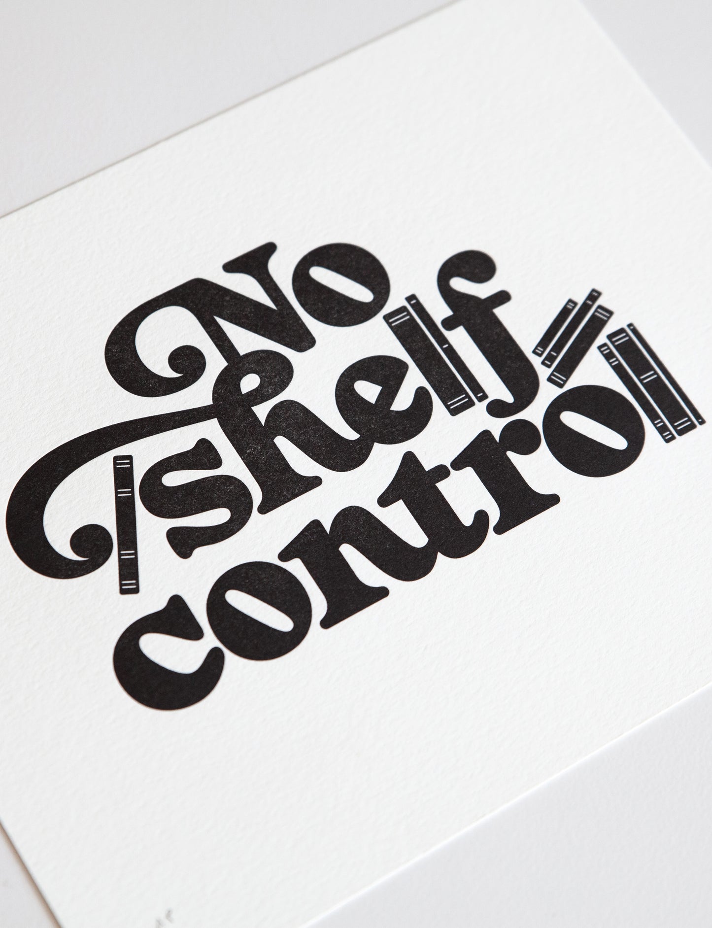 No Shelf Control Print