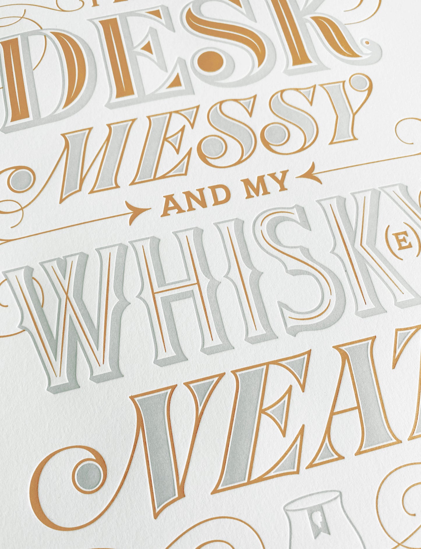 Whiskey Neat Print