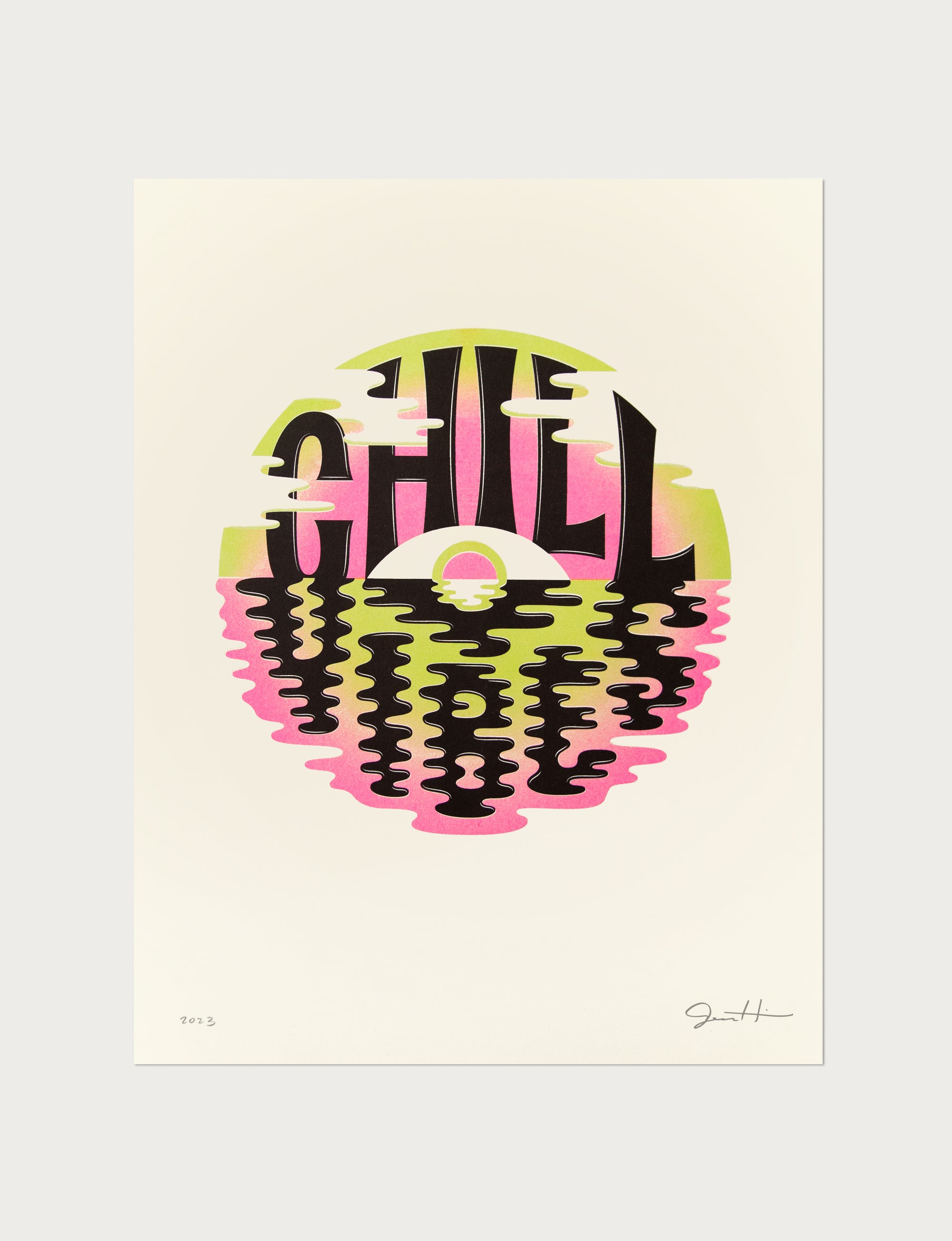Chill Vibes Riso Print