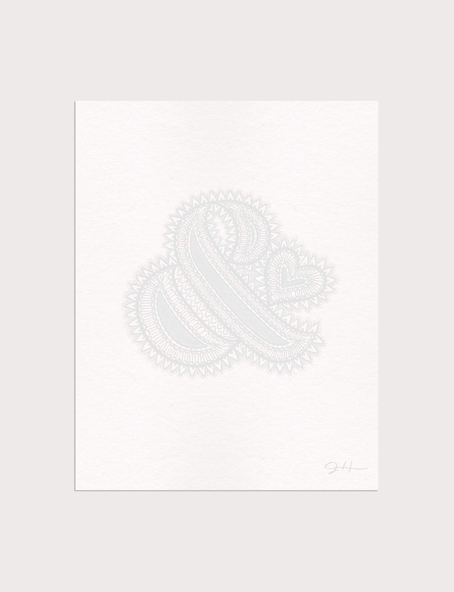 Lace Ampersand Print