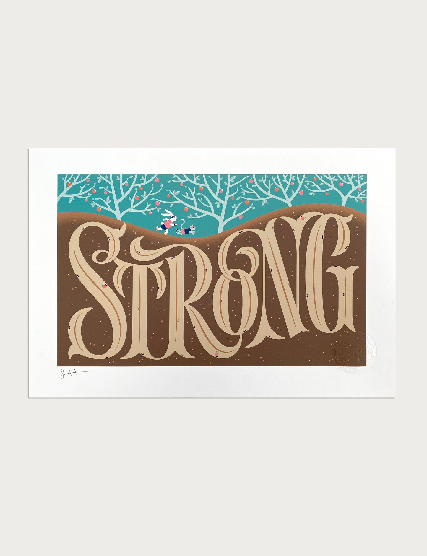 Strong Signed Print