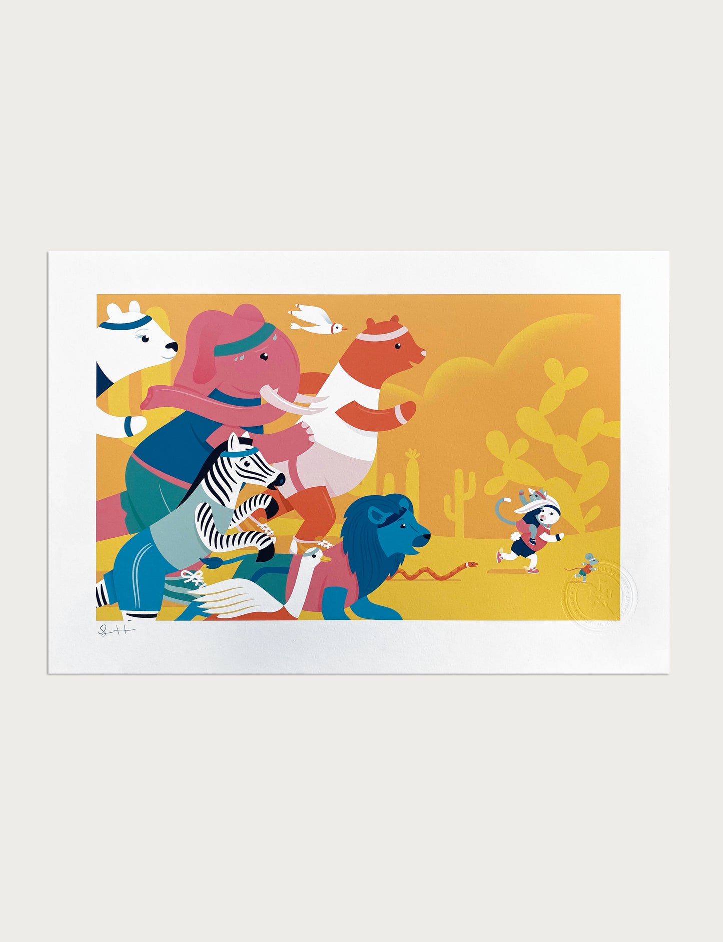 The Race Signed Print