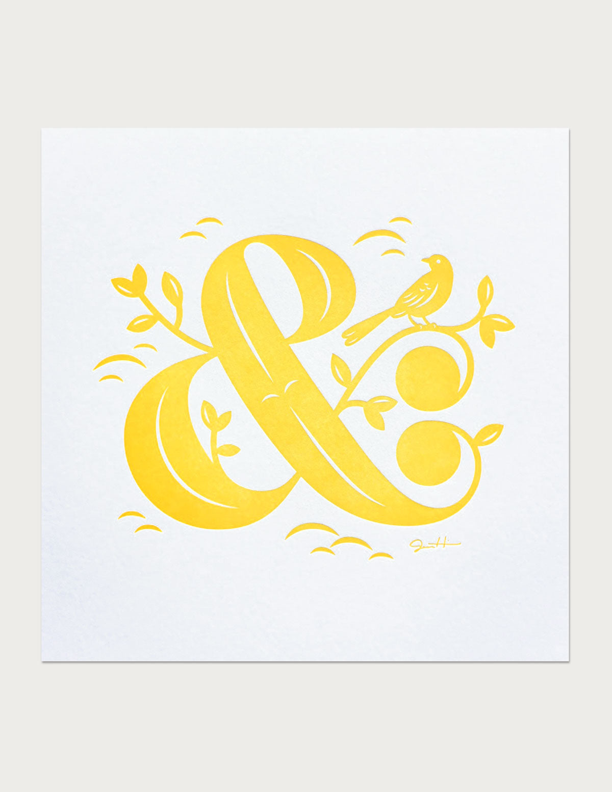 Alphabirds Ampersand Print