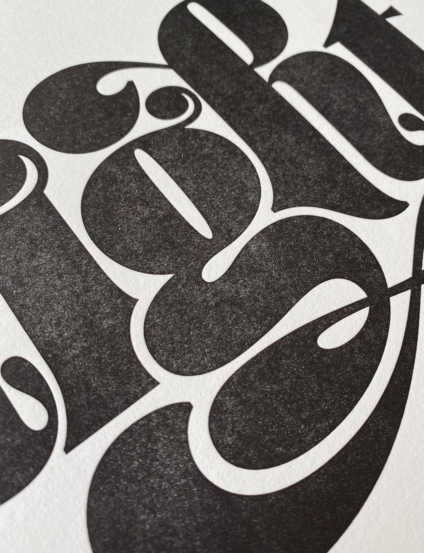 Tight Letterpress Print